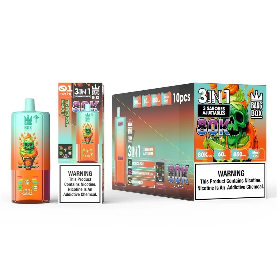 BANG BOX 80k Puffs 3 in1 Adjustable Flavor E-cigarette best
