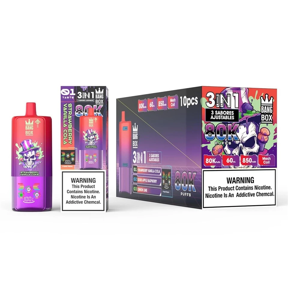 BANG BOX 80k Puffs 3 in1 Adjustable Flavor E-cigarette suppliers